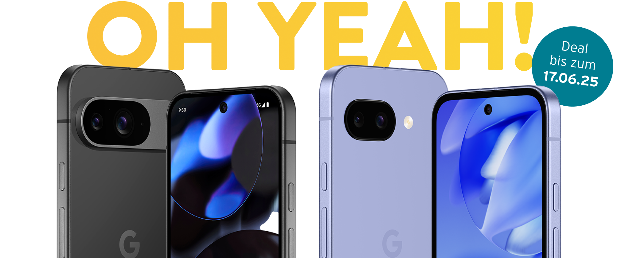 Google Pixel Deal mit dem Pixel 9 und Pixel 9a bis 17.06.2025